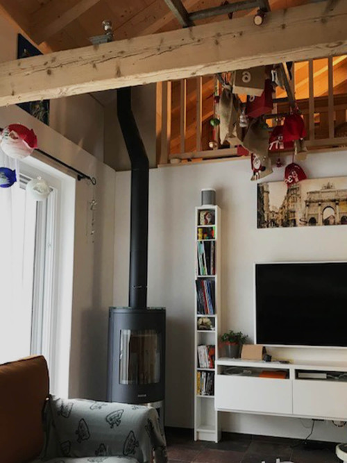 Schwedenofen mit Verbindungsleitung